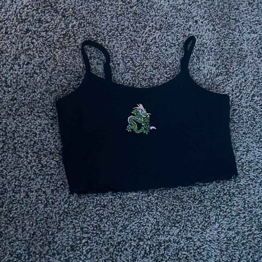 Black tank top